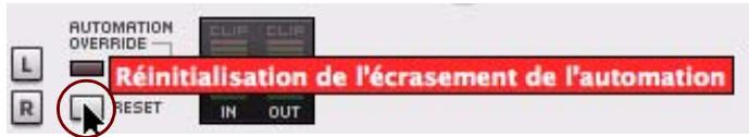 PROPELLERHEAD RECORD 1.5 - Pour reactiver l'automation enregistrée précédemment, cliquez sur le bouton « Réinitialiser » - 1