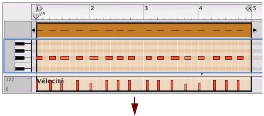 PROPELLERHEAD RECORD 1.5 - Sélectionnez une valeur dans la liste déroulante Intensité de quantisation. - 2