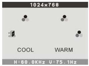 YAKUMO TFT 19 DXP - Menu de sélection des couleurs - 1