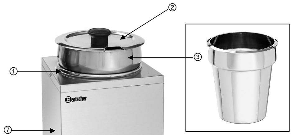 BARTSCHER 605065 - Zestawienie podzespołów urzadzenia - 1