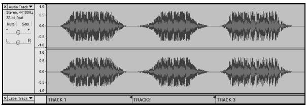 ION AUDIO AUDACITY - Manuelles Unterverilen der Tracks Ihres Albums: - 3