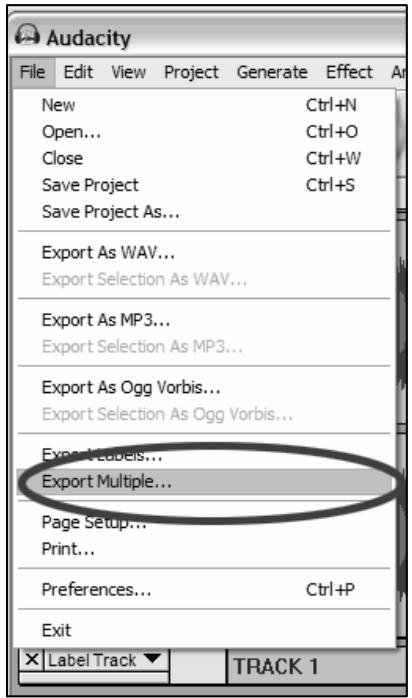 ION AUDIO AUDACITY - EXPORTACION DE PISTAS A ARCHIVOS POR SEPARADO - 1