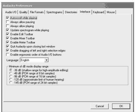 ION AUDIO AUDACITY - SELECTION DE LA LANGUAGE - 1