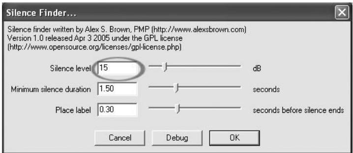 ION AUDIO AUDACITY - Cóme dividir sualbumautomática: - 1