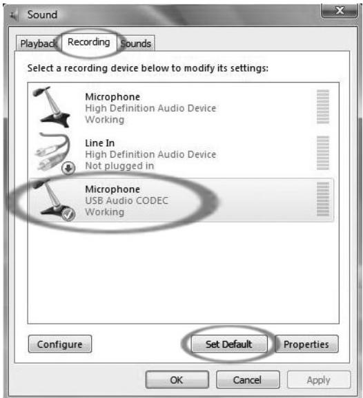 ION AUDIO AUDACITY - CONFIGURAIZIONE DI MICROSOFT WINDOWS VISTA PER L'USO CON IL GIRADISCHI USB - 2