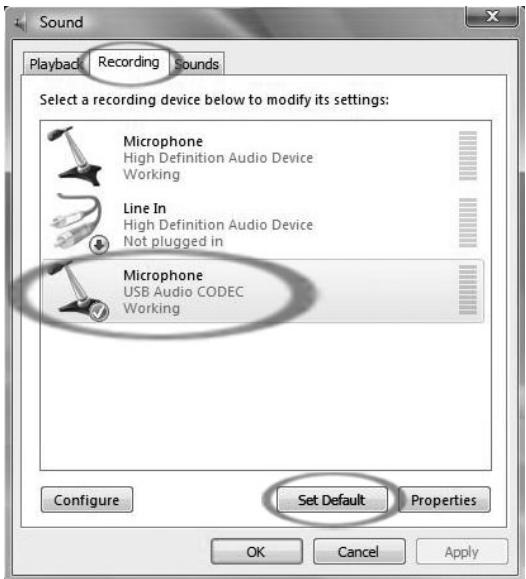 ION AUDIO AUDACITY - CONFIGURING MICROSOFTWINDOWSVISTA TO WORKWITH THEUSB TURNTABLE - 2