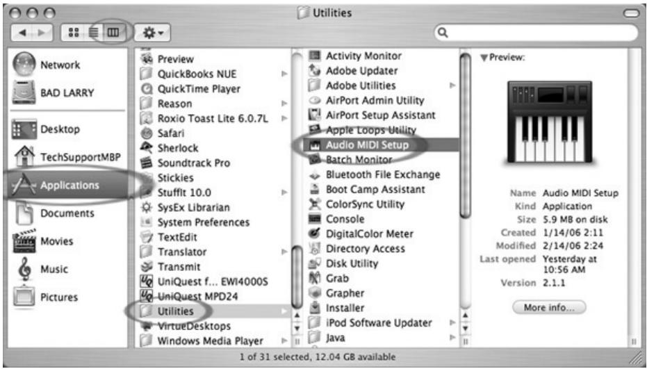 ION AUDIO AUDACITY - Utilidad Audio Midi Setup: - 1