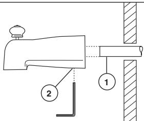DELTA MULTICHOICE 13-14 - Installation de la pomme de douche et du bec de baignoire - 2