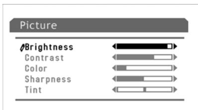 CURTIS TV2710 - Réglage de l'image - 1