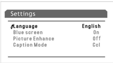 CURTIS TV2710 - Écran bleu - 1