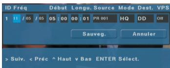 PHOCUS DVHD 160 - Programmer un enregistrement - 3