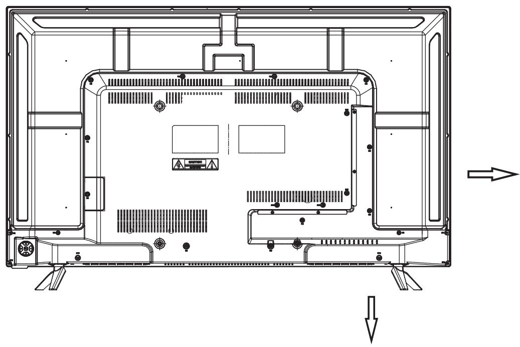 BRANDT B4302UHD - Commandes et connecteurs arrêté - 1