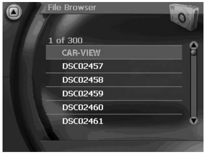 VDO DAYTON MS 2010 - Browser – Choix d'une image dans les dossiers - 2