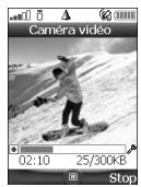 MITSUBISHI TELECOM M420I - Icônes de l'application camera video (enregistrement) - 1