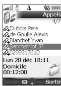 MITSUBISHI TELECOM M420I - Journal des appels - 1