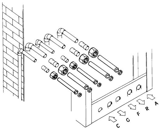 SANT ANDREA MIRAGE E - Connexions hydrauliques et du gaz - 2