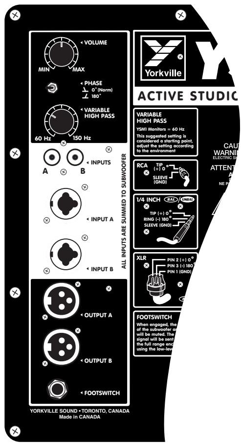 YORKVILLE YSS1 - Controls - 1