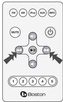 BOSTON ACOUSTICS DUO-I - Benutzung der Fernbedienung - 2
