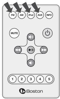 BOSTON ACOUSTICS DUO-I - Utilisation des commandes du panneau avant - 2