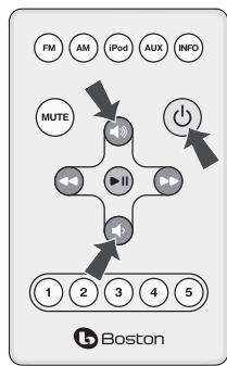 BOSTON ACOUSTICS DUO-I - Réglage du volume - 2