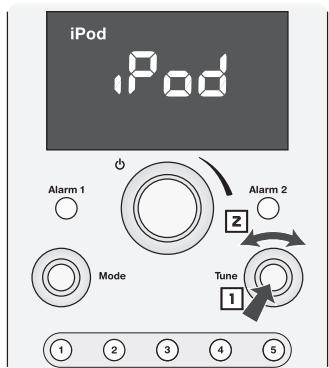BOSTON ACOUSTICS DUO-I - Funzioni dell'iPod azionate da pannello di controllo frontale - 1