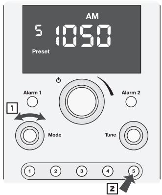 BOSTON ACOUSTICS DUO-I - Selezionare una stazione radio preselezionata - 1