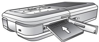 BENQ-SIEMENS EF51 - Installer la carte miniSD - 1