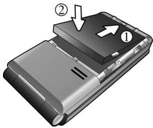 BENQ-SIEMENS EF71 - Insérer la batterie - 1