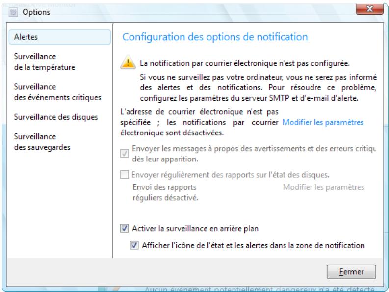 ACRONIS DRIVE MONITOR - Alertes - 1