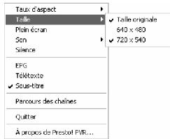 VAOVA DTV-200U - Menu à l'écran - 2