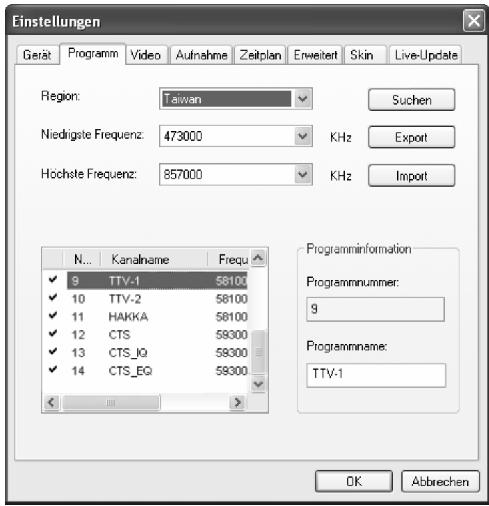 VAOVA DTV-200U - Empfang eines Programms - 2