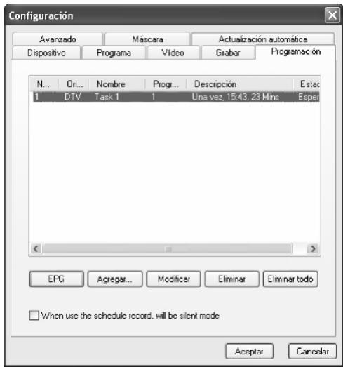 VAOVA DTV-200U - Programando la grabación de su programa - 1