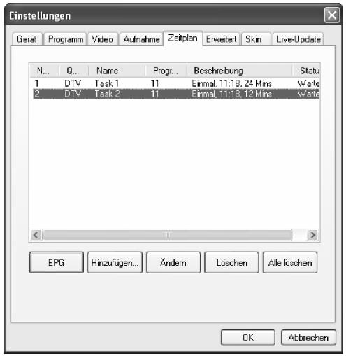 VAOVA DTV-200U - Programmieren Ihrer Programmaufnahme - 1