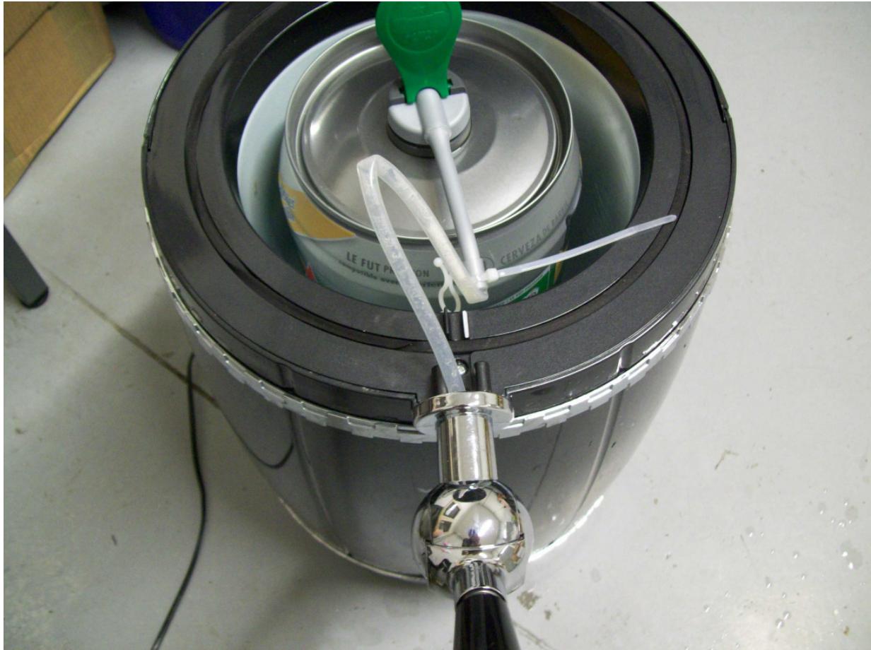 VAOVA MB-600 - 3^ ) Phase final : dernierre installation avant de se servir de la pompe à bière - 1