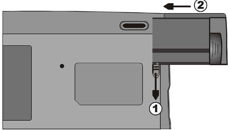 MAXDATA VISION 350M - To Install the Battery Pack: - 1