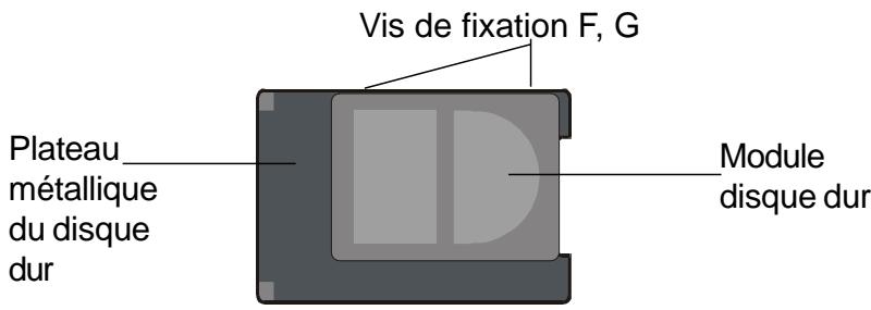 MAXDATA VISION 350M - Pour retirer le disque dur, faites comme suit : - 2