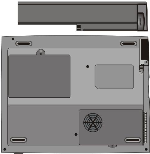 MAXDATA VISION 350M - To Detach the Battery Pack: - 2