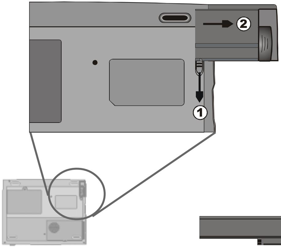 MAXDATA VISION 350M - To Detach the Battery Pack: - 1