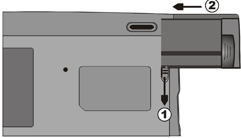 MAXDATA VISION 450T - To Install the Battery Pack: - 1