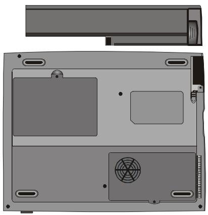 MAXDATA VISION 450T - Entnehmen des Akku-Packs: - 2