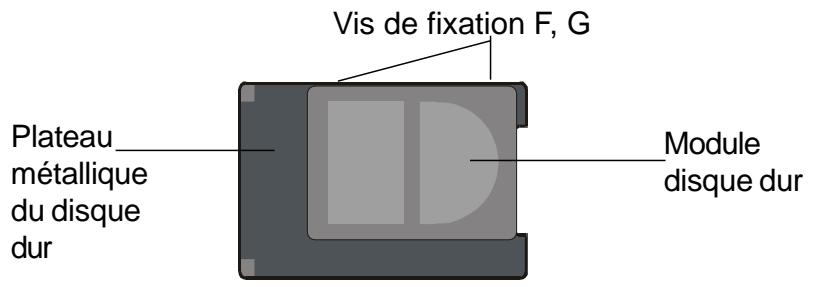 MAXDATA VISION 450T - Pour retirer le disque dur, faites comme suit : - 2