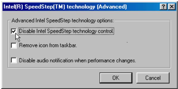 MAXDATA VISION 450T - Intel SpeedStep™ wird auf folgende Weise aktiviert: - 3