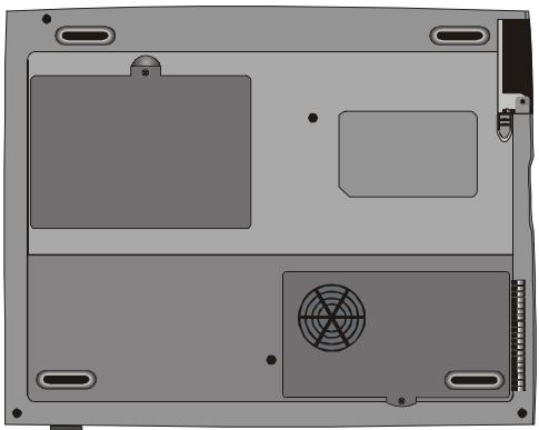 MAXDATA VISION 450T - Pour détacher le bloc batterie : - 1