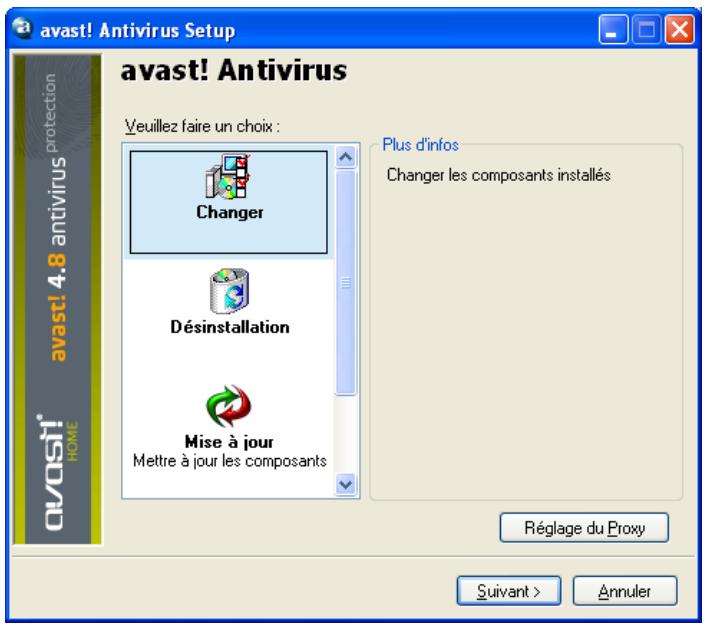 AVAST ANTIVIRUS EDITION FAMILIALE 4.8 - Désinstaller le programme - 1