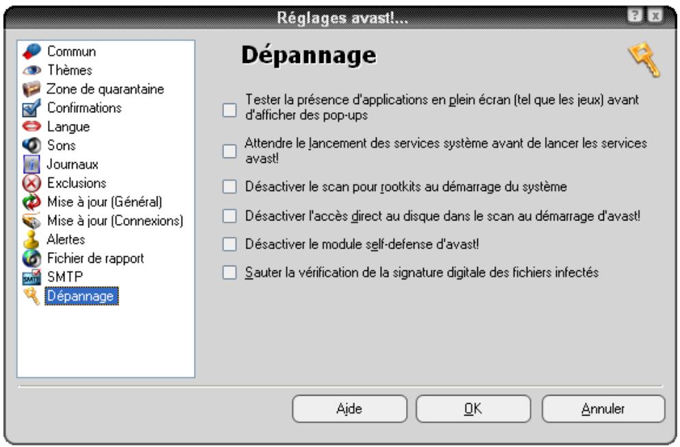 AVAST ANTIVIRUS EDITION FAMILIALE 4.8 - Dépannage - 1