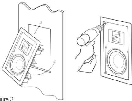 KLIPSCH THX ULTRA 2 IN-WALL - Installation des enceintes (pour une construction neuve, passer à l'étape 3) - 1