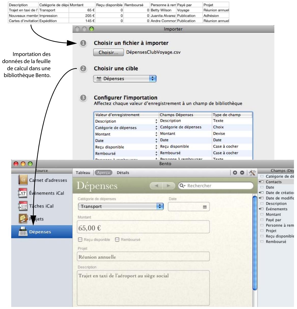 FILEMAKER BENTO 1 - Importation des données d'applications tierces - 1