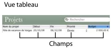 FILEMAKER BENTO 1 - À propos des champs - 2