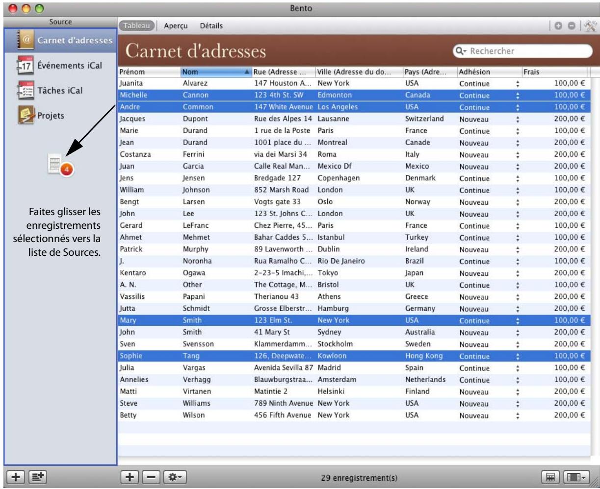 FILEMAKER BENTO 1 - Importation des données d'applications tierces - 2