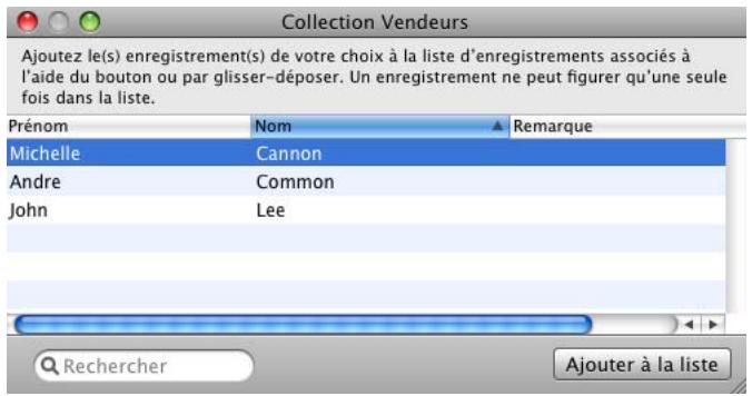 FILEMAKER BENTO 1 - Pour creer un champ Liste d'enregistrements associés : - 2